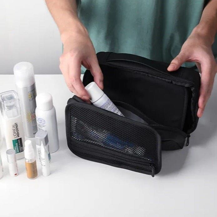 trousse de toilette suspendue pour homme