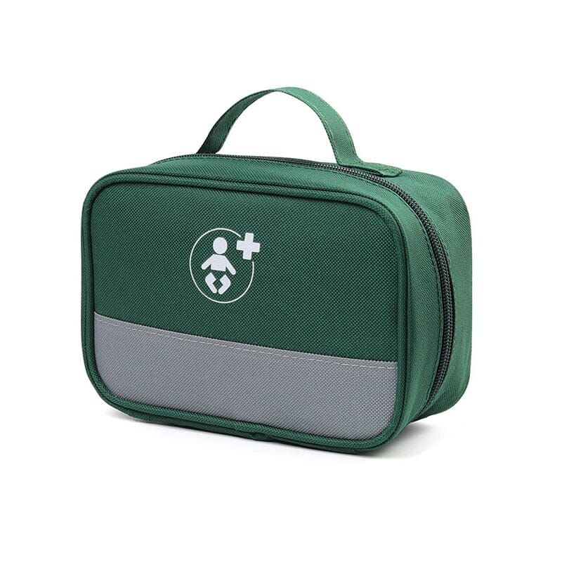 trousse pharmacie bébé voyage secours vert