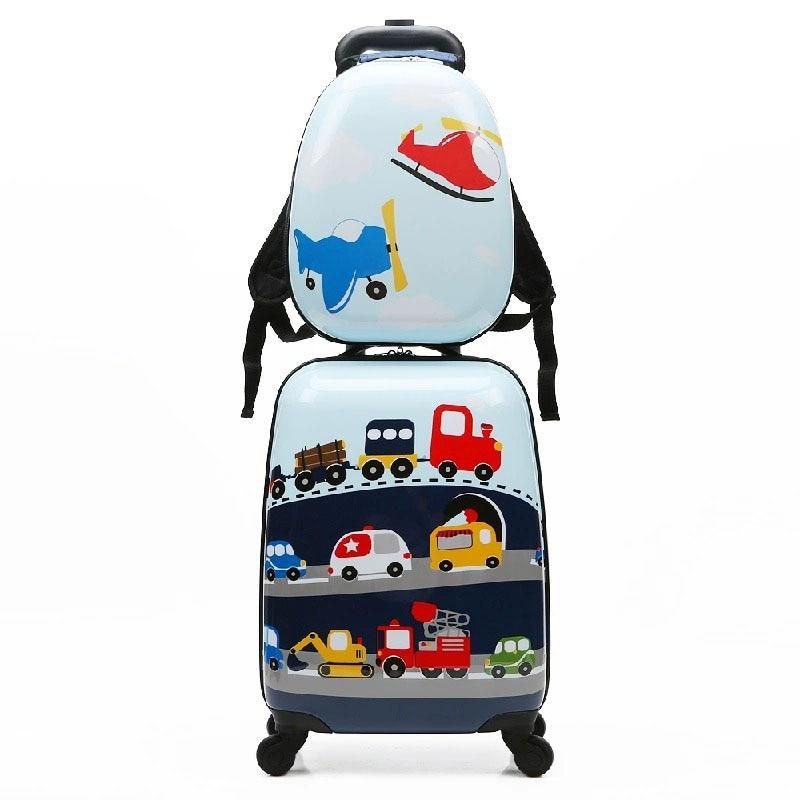 valise à roulette pour enfant avec dessin