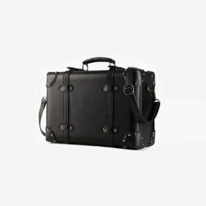 valise de voyage type mallette rétro noire