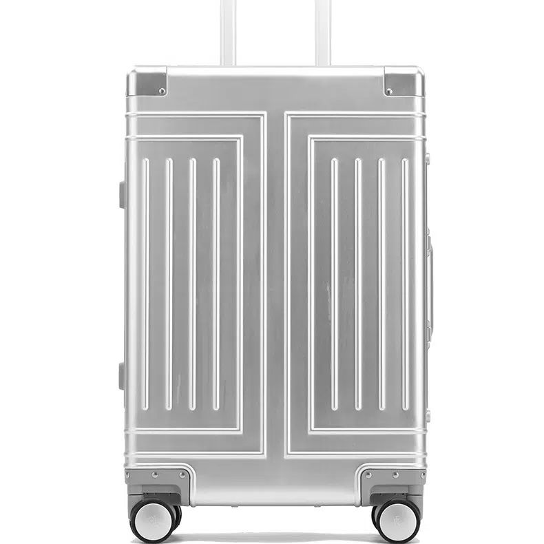 valise légère en aluminium à roulettes