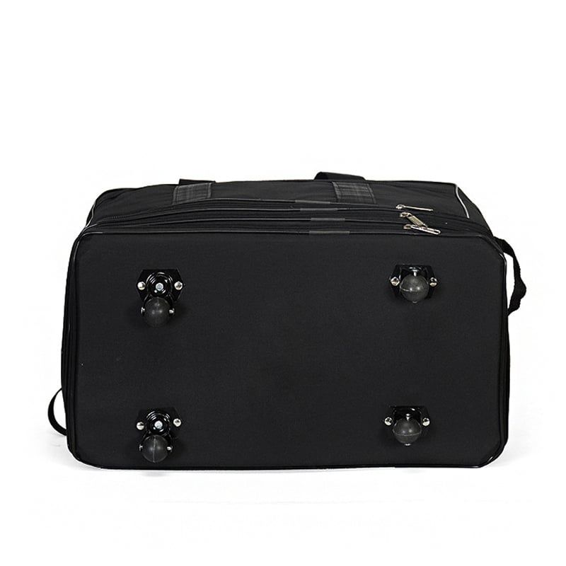 valise noire en tissu oxford avec bandoulière