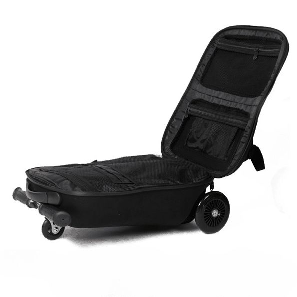 valise noire imperméable pour trottinette