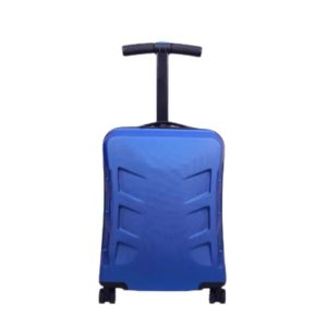 valise trottinette bleue avec poignée confortable